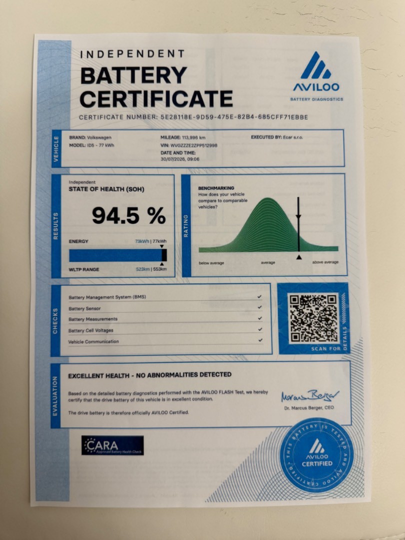 Volkswagen ID.5 PRO Performance 150kW/82kWh SOH 94,5%