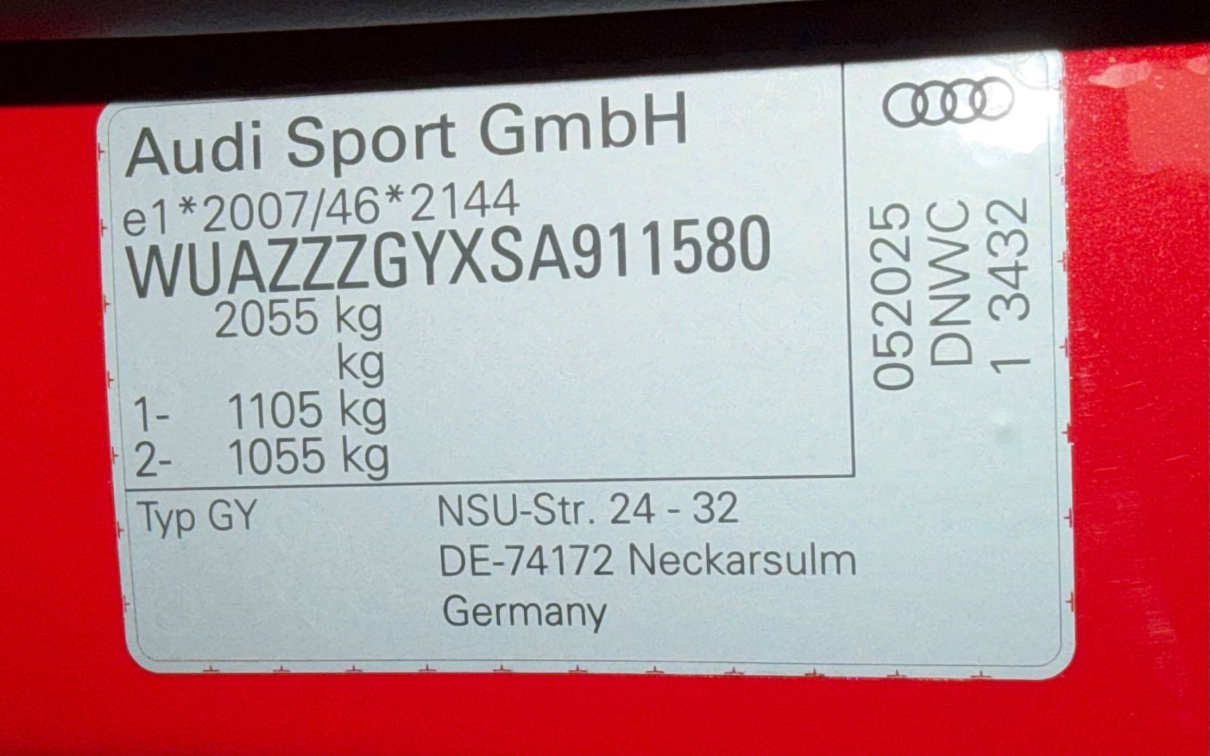 Audi RS3 Sportback 2.5TFSi Quattro SR kupované